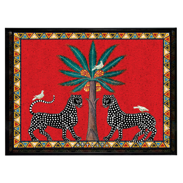 Tray Mosaico red medium